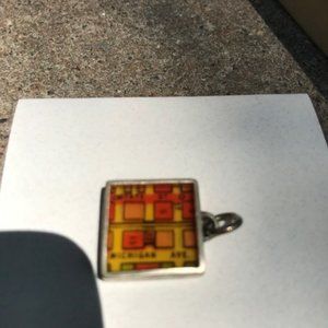 Pendant, approximately 3/4" x 3/4"